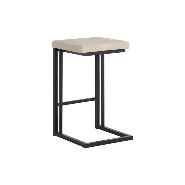 Boone Counter Stool - Black - Bravo Cream