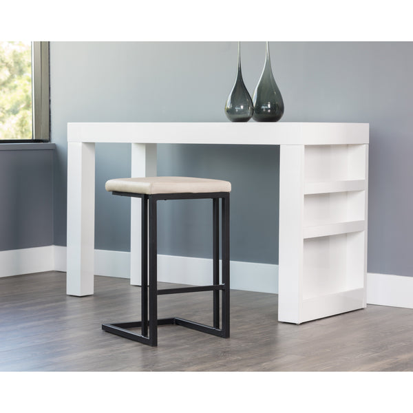 Boone Counter Stool - Black - Bravo Cream