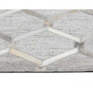 Bordeaux Hand Made Rug - Ivory /  Grey - 9' X 12'