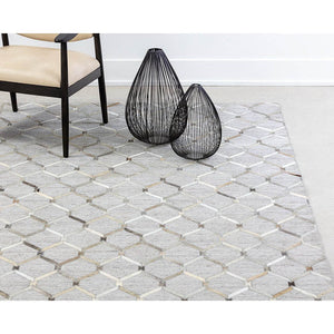 Bordeaux Hand Made Rug - Ivory /  Grey - 9' X 12'