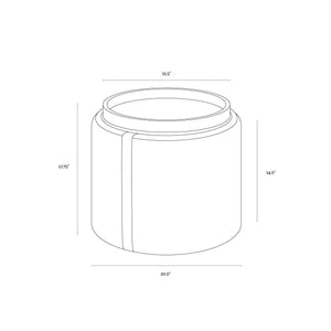 Borelli Storage Ottoman - Tobacco Tan / Autumn Chestnut