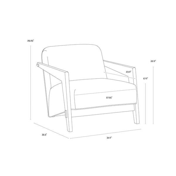 Bosco Lounge Chair - Geralt Linen