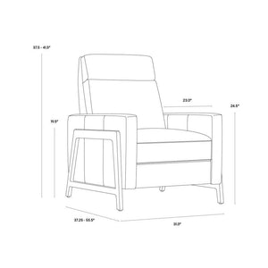 Brandon Recliner - Shalimar Tobacco Leather