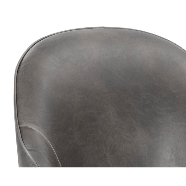 Bretta Swivel Dining Chair - Overcast Grey