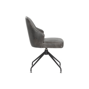 Bretta Swivel Dining Chair - Overcast Grey