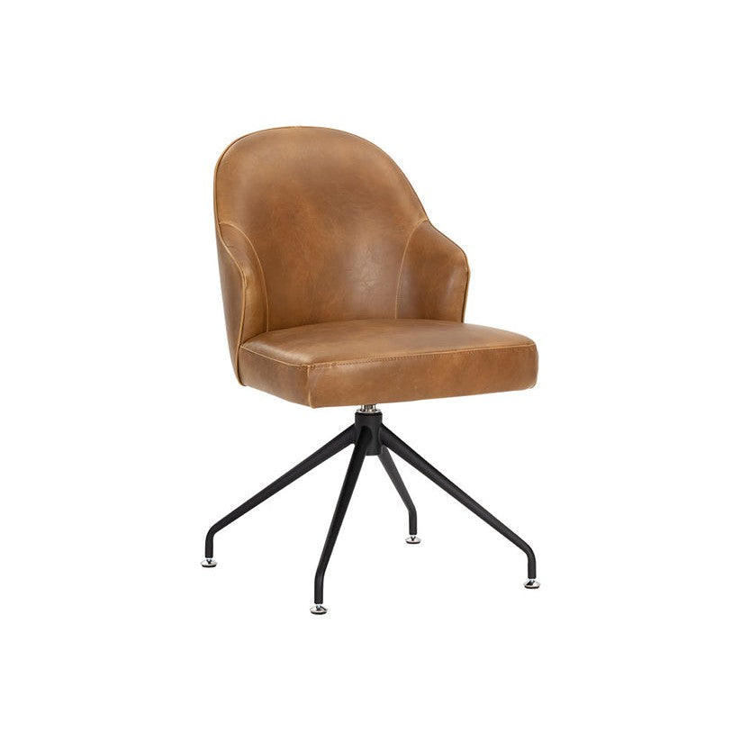 Bretta Swivel Dining Chair - Tobacco Tan
