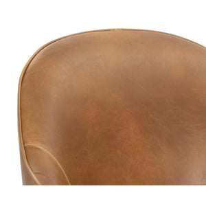 Bretta Swivel Dining Chair - Tobacco Tan