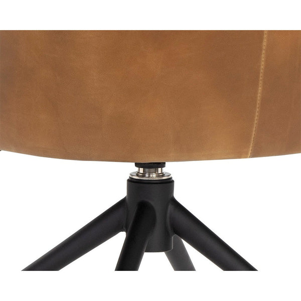 Bretta Swivel Dining Chair - Tobacco Tan