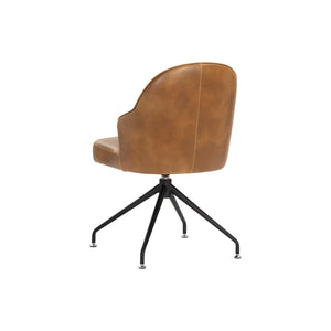 Bretta Swivel Dining Chair - Tobacco Tan