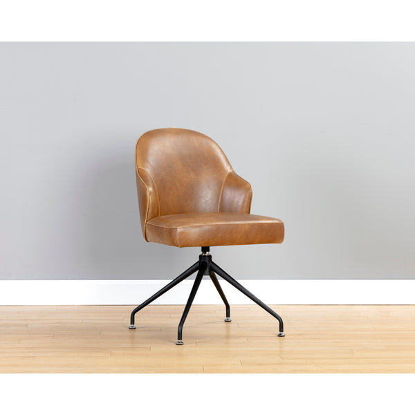 Bretta Swivel Dining Chair - Tobacco Tan