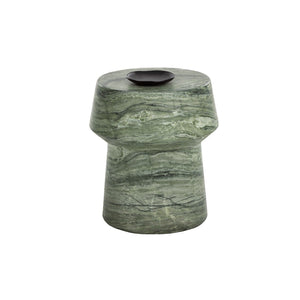 Brie End Table - Marble Look - Sage