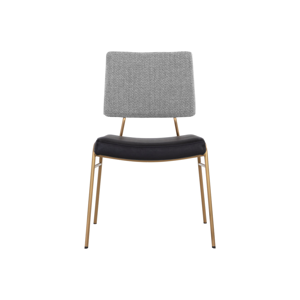 Brinley Dining Chair - Gold - Nightfall Black / Chacha Grey
