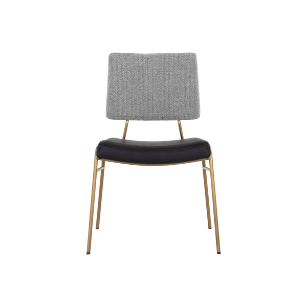 Brinley Dining Chair - Gold - Nightfall Black / Chacha Grey