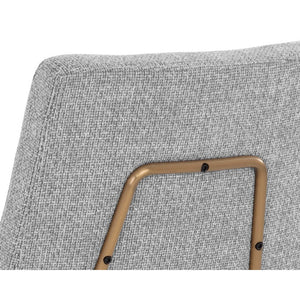 Brinley Dining Chair - Gold - Nightfall Black / Chacha Grey