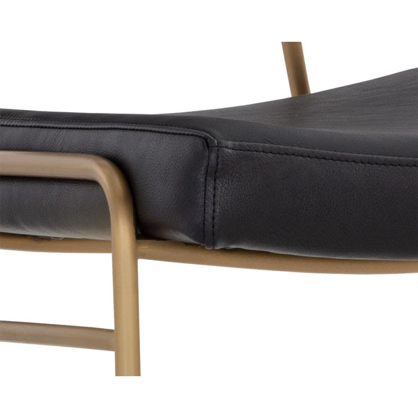 Brinley Dining Chair - Gold - Nightfall Black / Chacha Grey