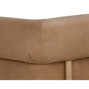 Bromley Sofa - Rustic Oak - Ludlow Sesame Leather