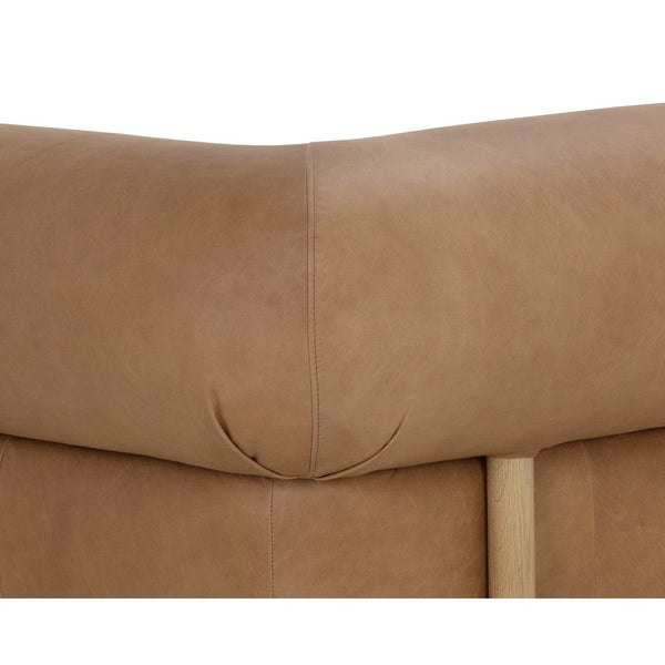 Bromley Sofa - Rustic Oak - Ludlow Sesame Leather
