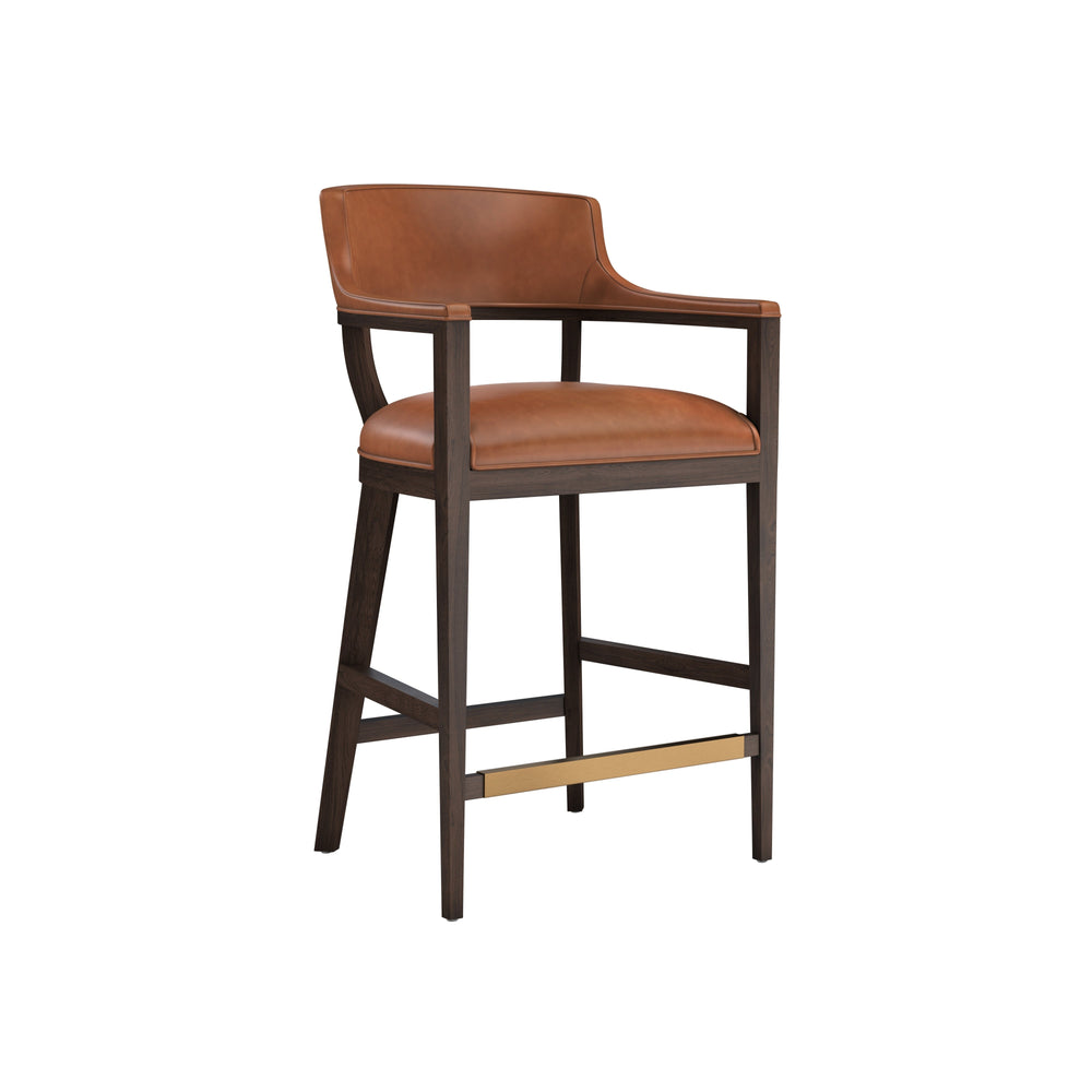 Brylea Barstool - Brown - Shalimar Tobacco Leather
