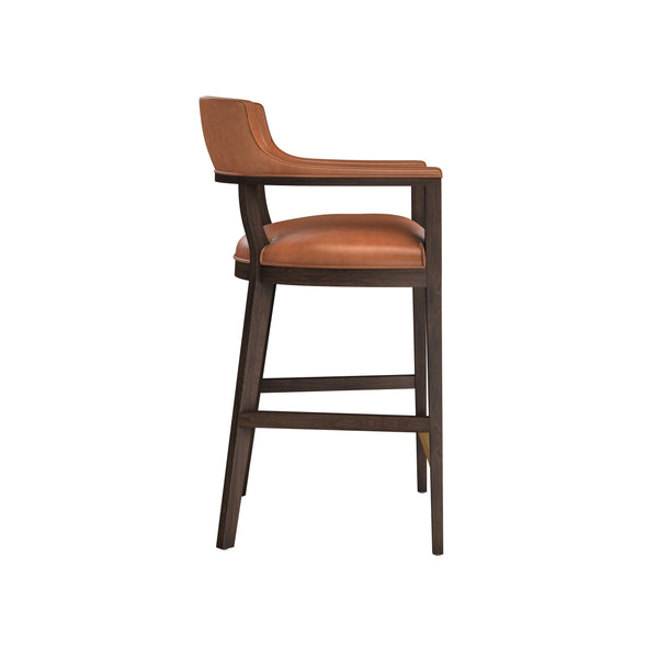 Brylea Barstool - Brown - Shalimar Tobacco Leather