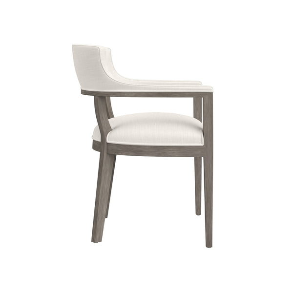 Brylea Dining Armchair - Ash Grey - Linoso Ivory