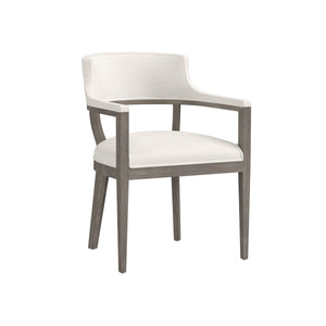 Brylea Dining Armchair - Ash Grey - Linoso Ivory