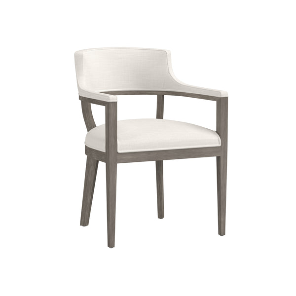 Brylea Dining Armchair - Ash Grey - Linoso Ivory