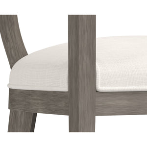 Brylea Dining Armchair - Ash Grey - Linoso Ivory