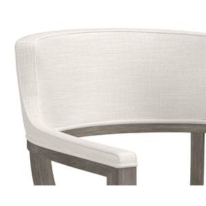 Brylea Dining Armchair - Ash Grey - Linoso Ivory