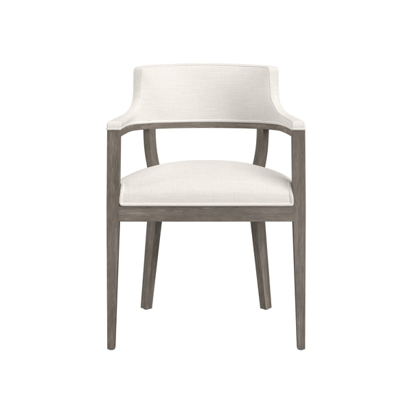 Brylea Dining Armchair - Ash Grey - Linoso Ivory