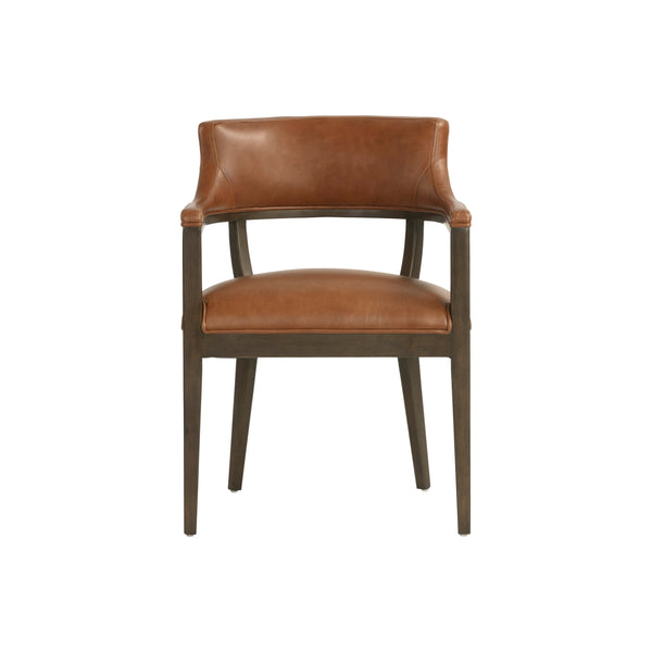 Brylea Dining Armchair - Brown - Shalimar Tobacco Leather