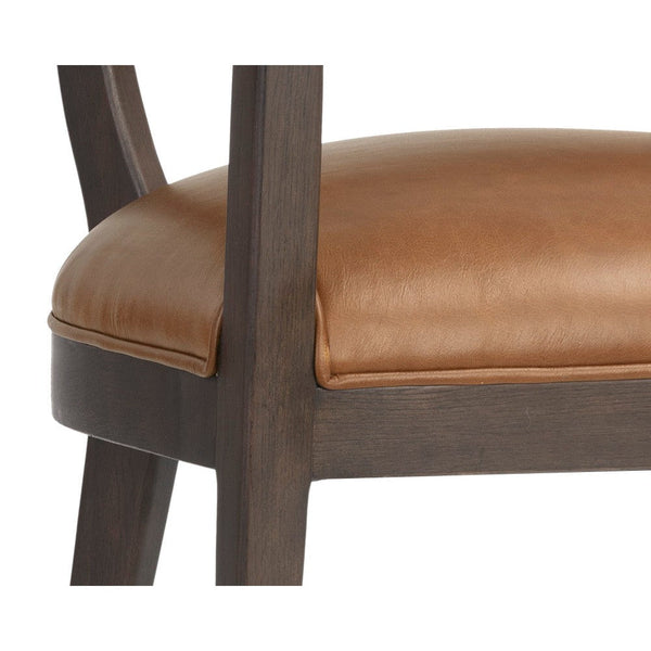 Brylea Dining Armchair - Brown - Shalimar Tobacco Leather