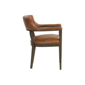 Brylea Dining Armchair - Brown - Shalimar Tobacco Leather