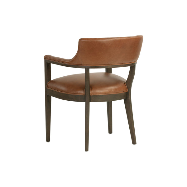 Brylea Dining Armchair - Brown - Shalimar Tobacco Leather
