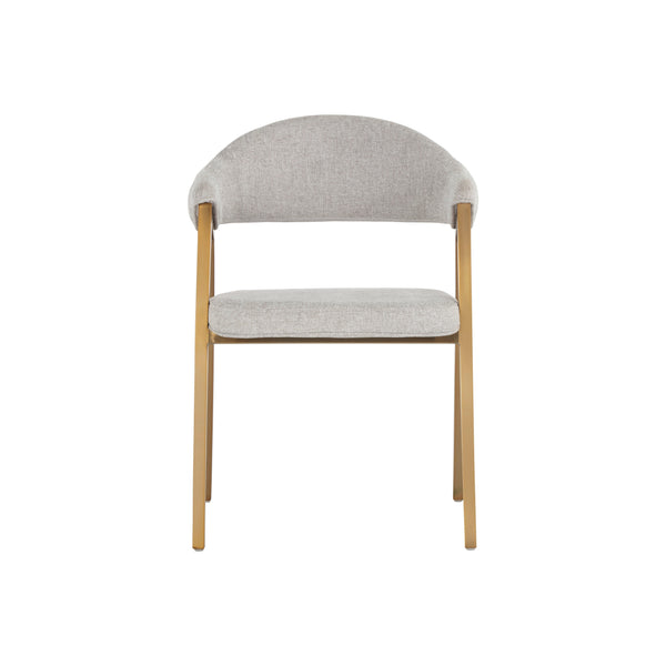 Burgos Dining Armchair - Belfast Heather Grey
