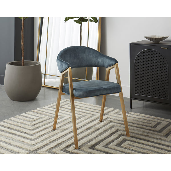 Burgos Dining Armchair - Nono Petrol