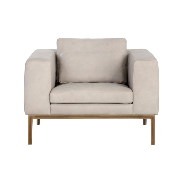Burr Armchair - Bali Bone Leather