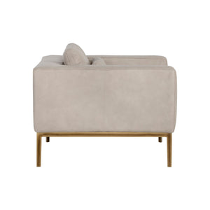 Burr Armchair - Bali Bone Leather