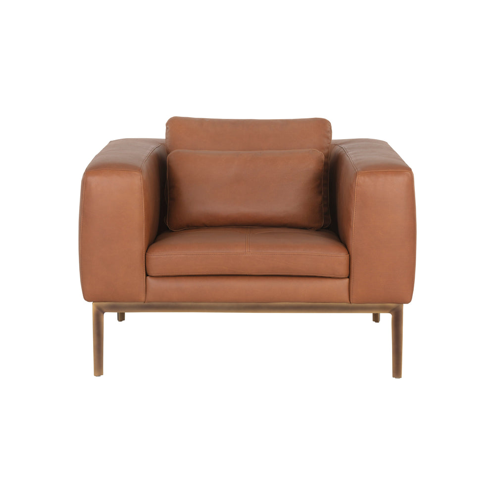 Burr Armchair - Behike Saddle Leather