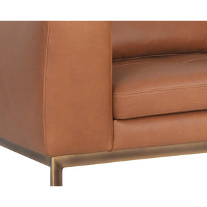 Burr Armchair - Behike Saddle Leather