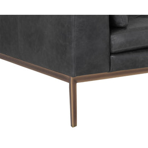 Burr Sofa - Serbia Black Leather