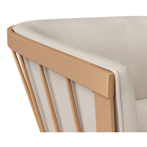 Caily Lounge Chair - Bravo Cream