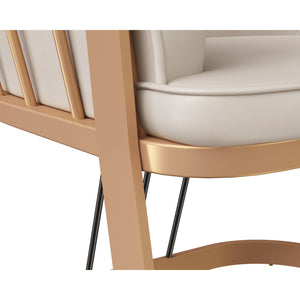 Caily Lounge Chair - Bravo Cream