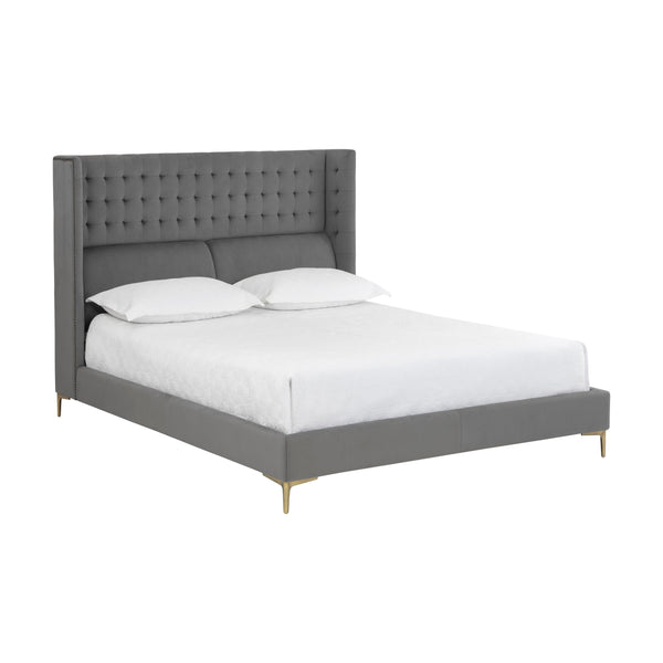 Cairo Bed Queen - Antonio Charcoal