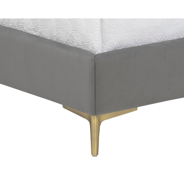 Cairo Bed Queen - Antonio Charcoal