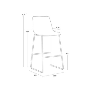 Cal Barstool - Antique Black