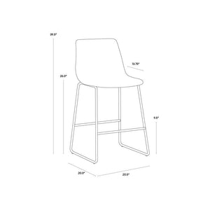 Cal Counter Stool - Antique Grey