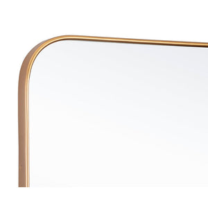 Calabasas Wall Mirror - Brass
