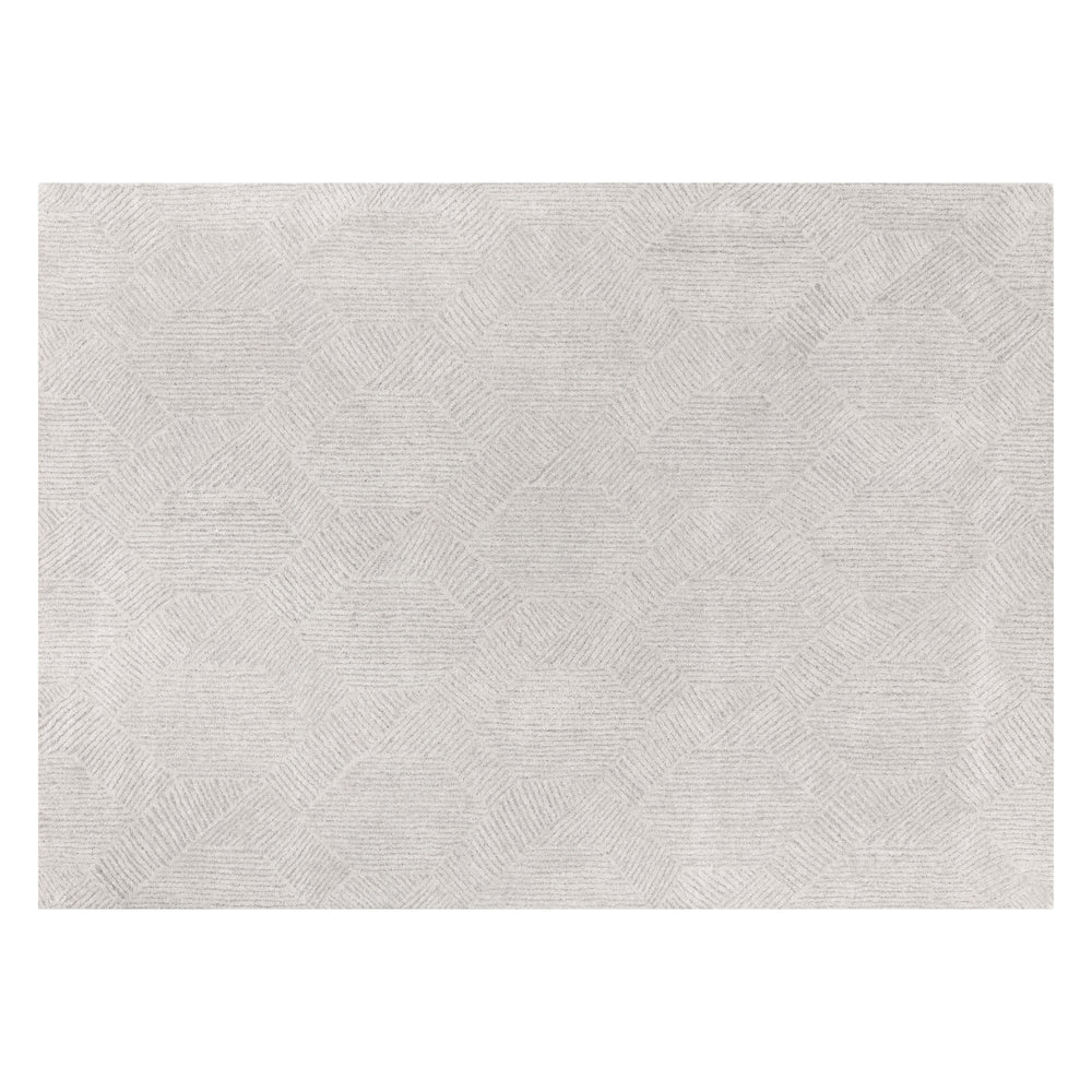 Calais Hand Tufted Rug - Oatmeal / Grey - 10' X 14'