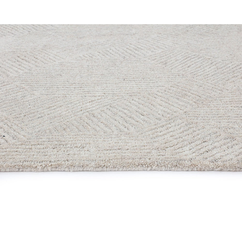 Calais Hand Tufted Rug - Oatmeal / Grey - 6' X 9'