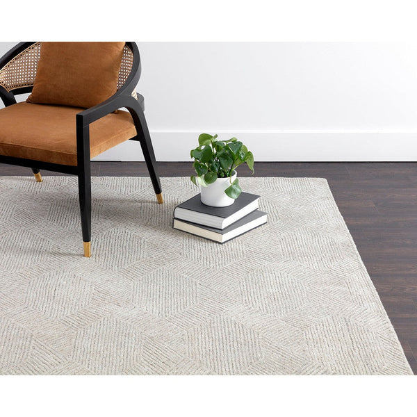Calais Hand Tufted Rug - Oatmeal / Grey - 8' X 10'